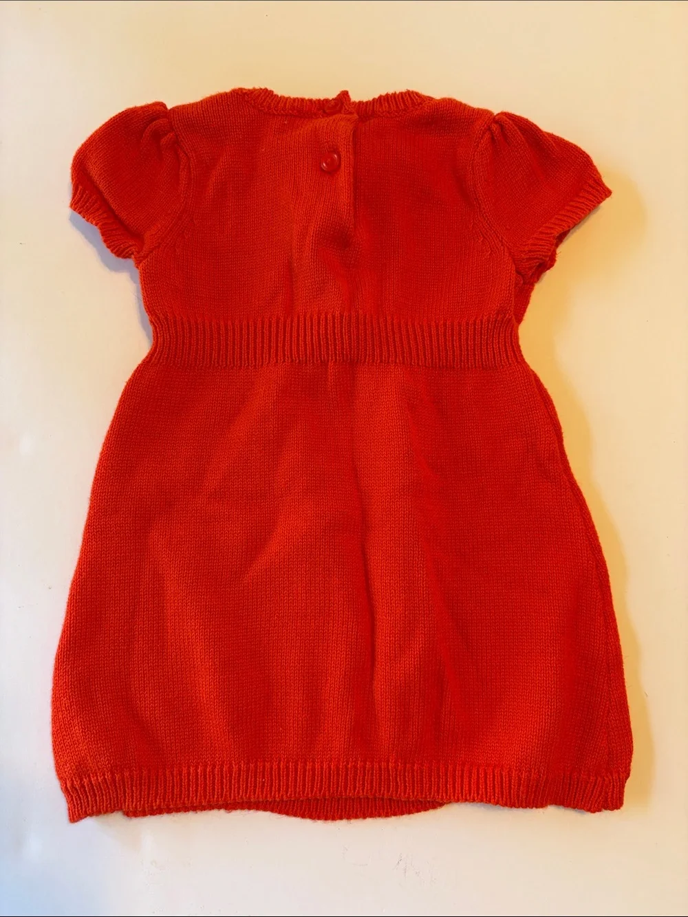 Gymboree Red Knit Bow-Front Short Sleeve Dress